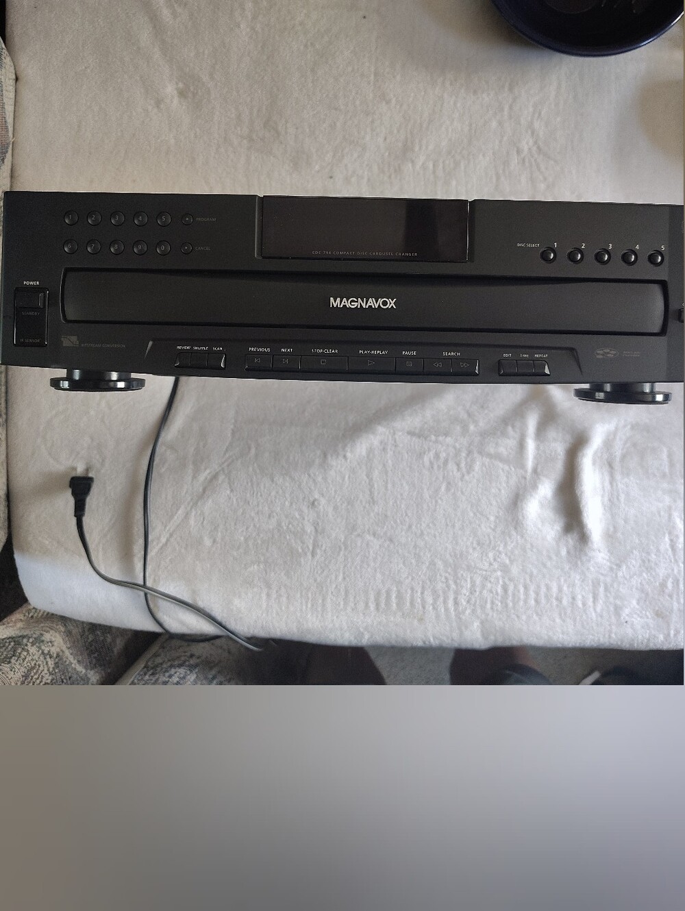 Magnavox CDC-794 5 Disc Hi-Fi CD Changer Carousel Player Tested Working